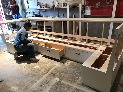 Fitting the drawers