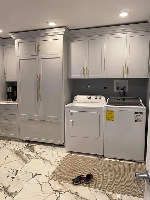 Laundry built into the kitchen