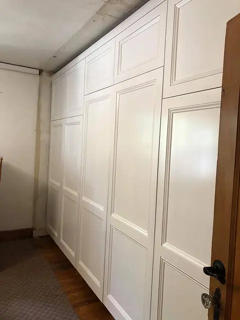 Paneled closet doors