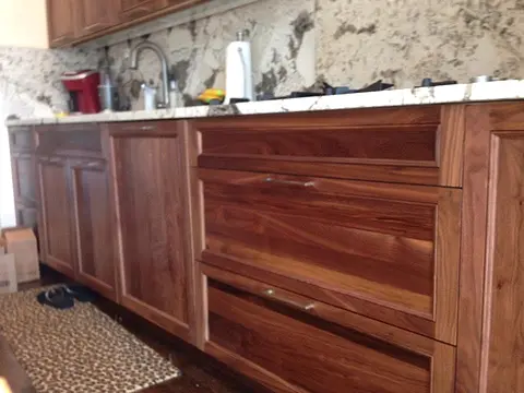 Walnut drawer bank