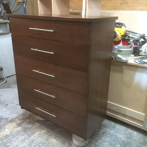 Dresser before delivery