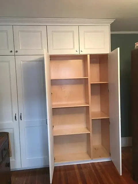 Wardrobe, open